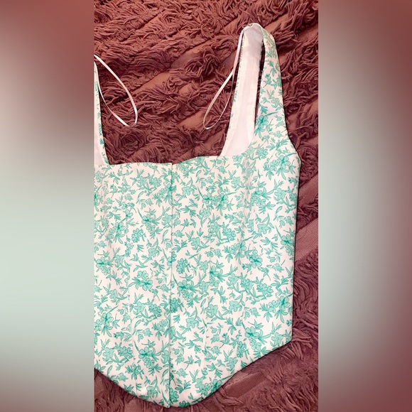 🚫SOLD🚫NWT ZARA poplin corset top sz XS - Picture 9 of 16